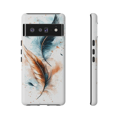 Feather Glow Watercolor Phone Case for iPhone, google Pixel & Samsung