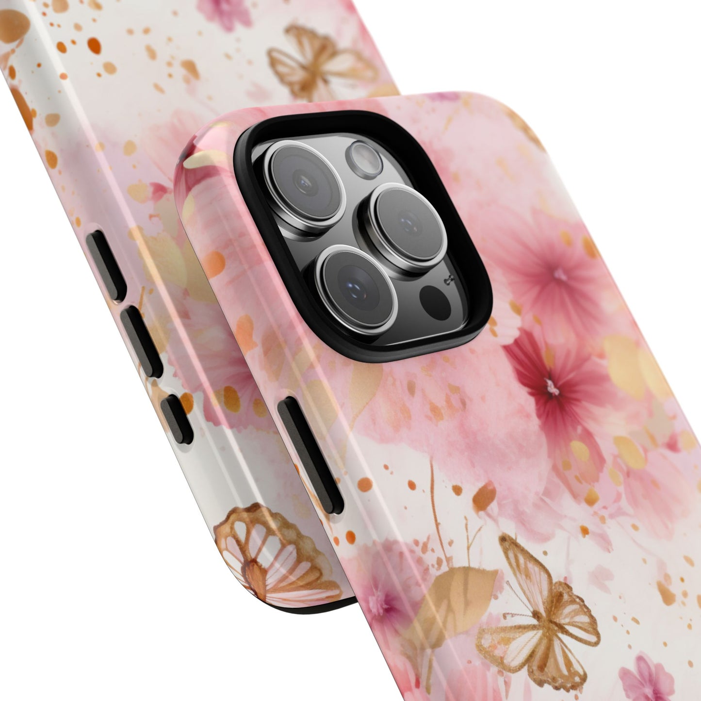 Blush Elegance Floral Mobile Case