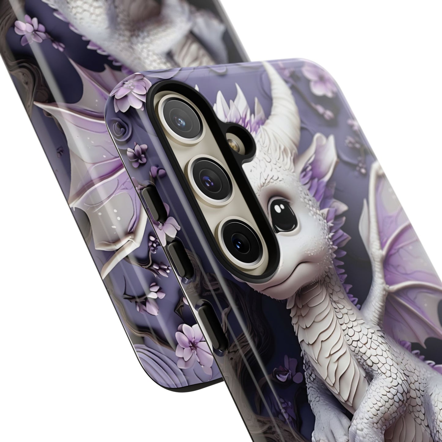 Charming Young Dragon on a Branch Phone Case Design