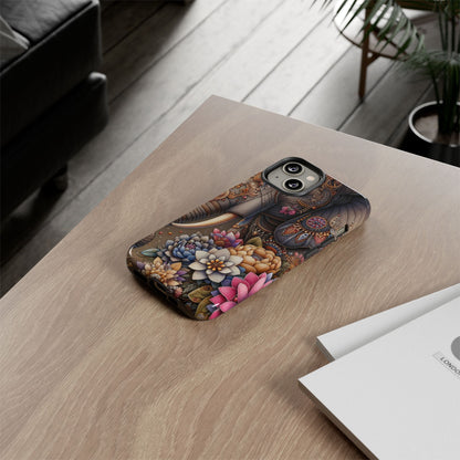 Royal Ornate Elephant Mobile Cover – Luxurious Bohemian Art
