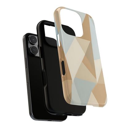 Neutral Geometrical Triangular Abstract Pattern