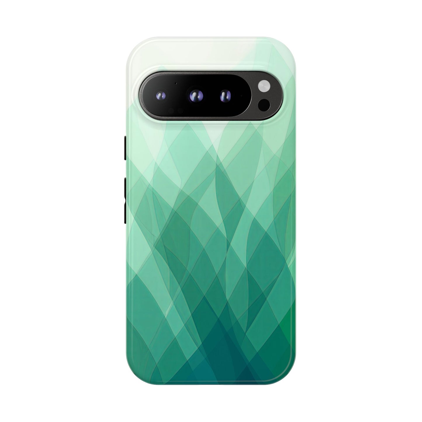 Verdant Flow – Abstract Green Wave Phone Case for iPhone, Samsung & Pixel