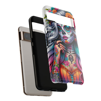 Sugar Skull Goddess – Día de los Muertos Floral Queen Mobile Cover
