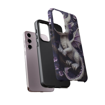 Charming Young Dragon on a Branch Phone Case Design