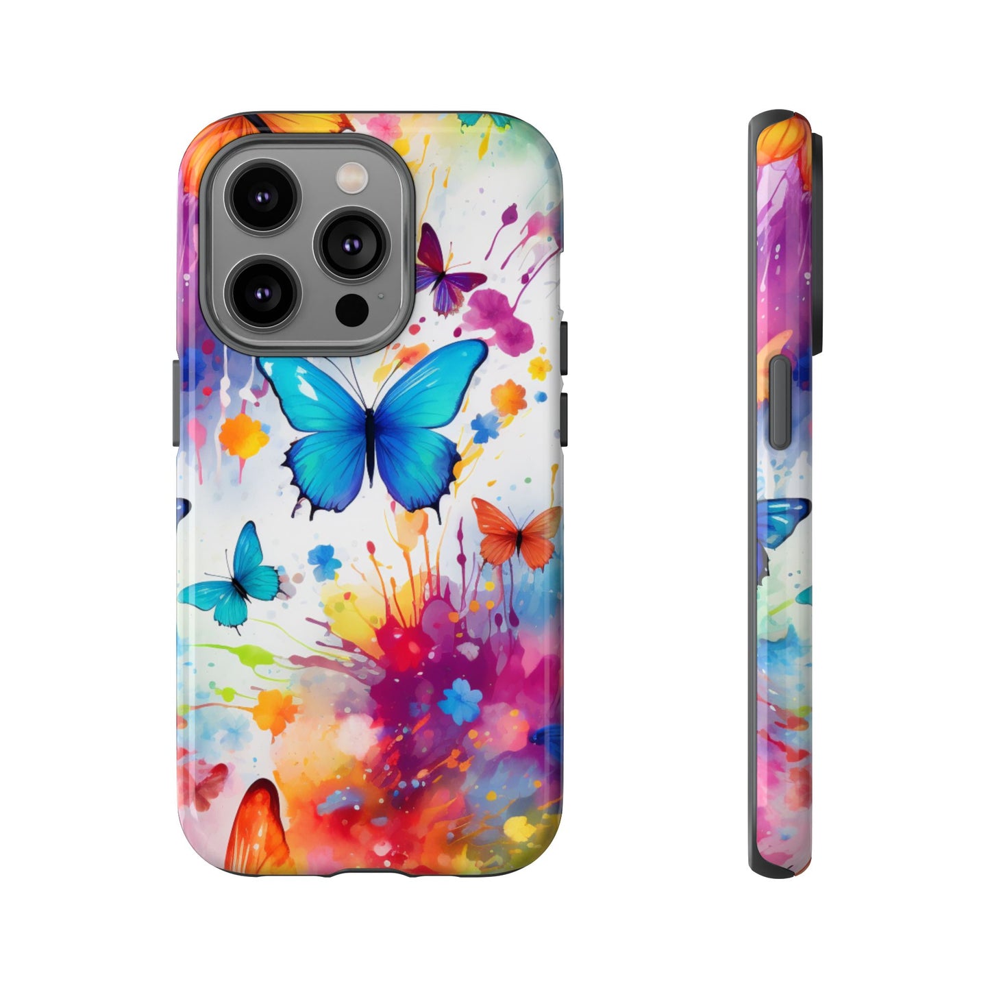 Vibrant Watercolor Butterfly Mobile Case