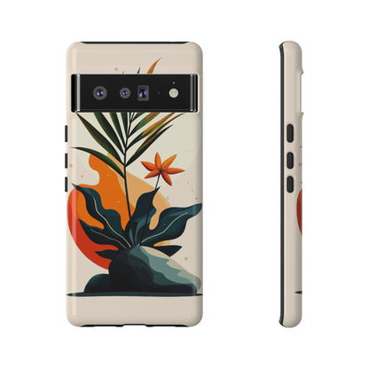 Tropical Bloom – Minimalist Nature Phone Case for iPhone, Samsung & Pixel