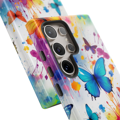 Vibrant Watercolor Butterfly Mobile Case
