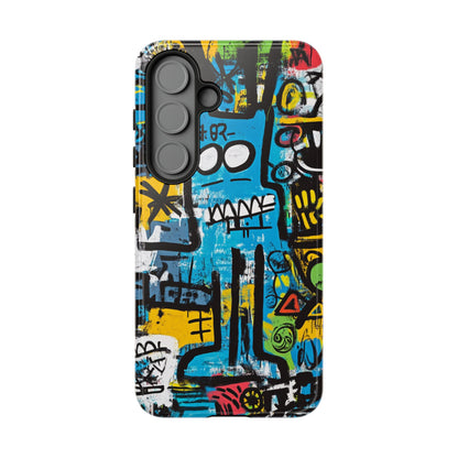 Basquiat Design Phone Case – Unique Street Art Protector - iPhone, Samsung & Google Pixel Cover - Artistic Painting Case,  Art Lover Gift