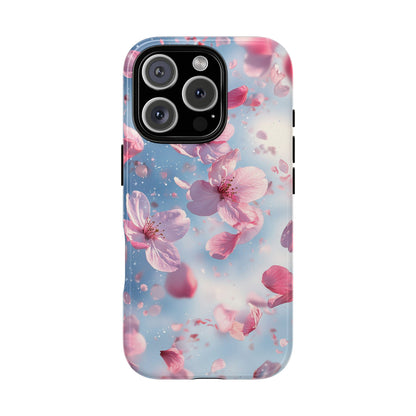 Cherry Blossom Drift Watercolor Phone Case for iPhone, google Pixel & Samsung