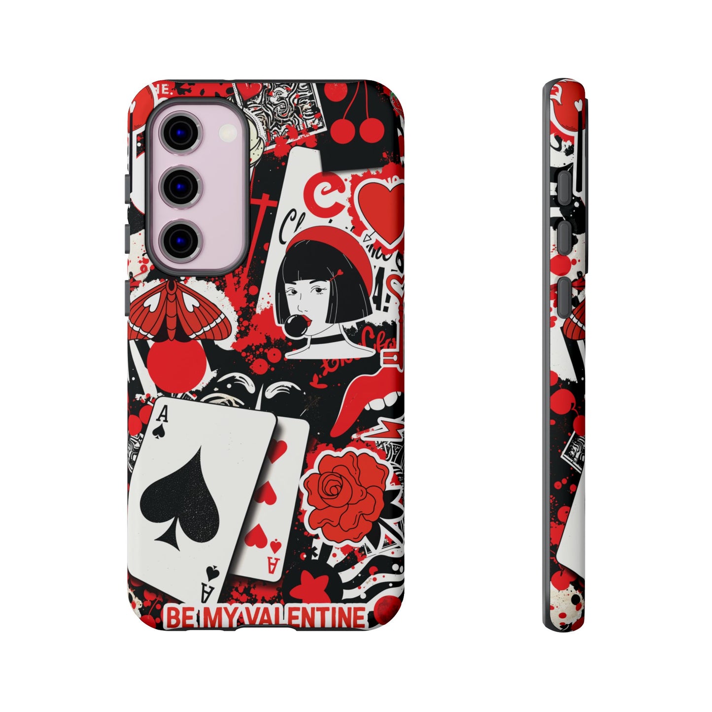 Bold Red & Black Ace Card Phone Case