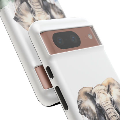 Safari Watercolor Elephant Mobile Cover – Artistic Wildlife Design
