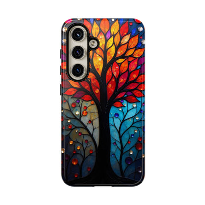Stained Glass Tree: Vibrant Elegance for Your Case