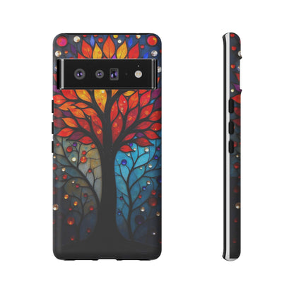 Stained Glass Tree: Vibrant Elegance for Your Case