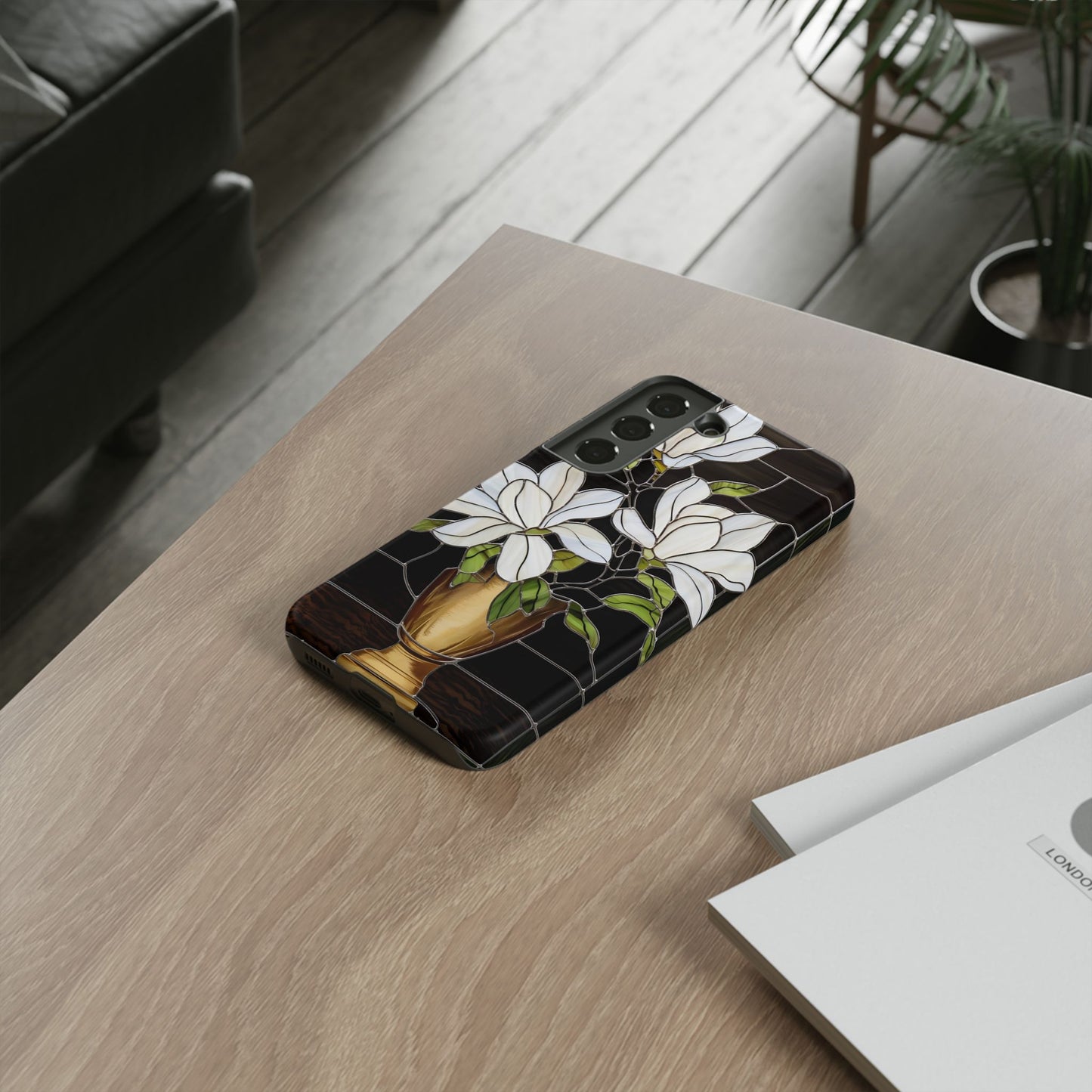 Stained Glass Floral Phone Case