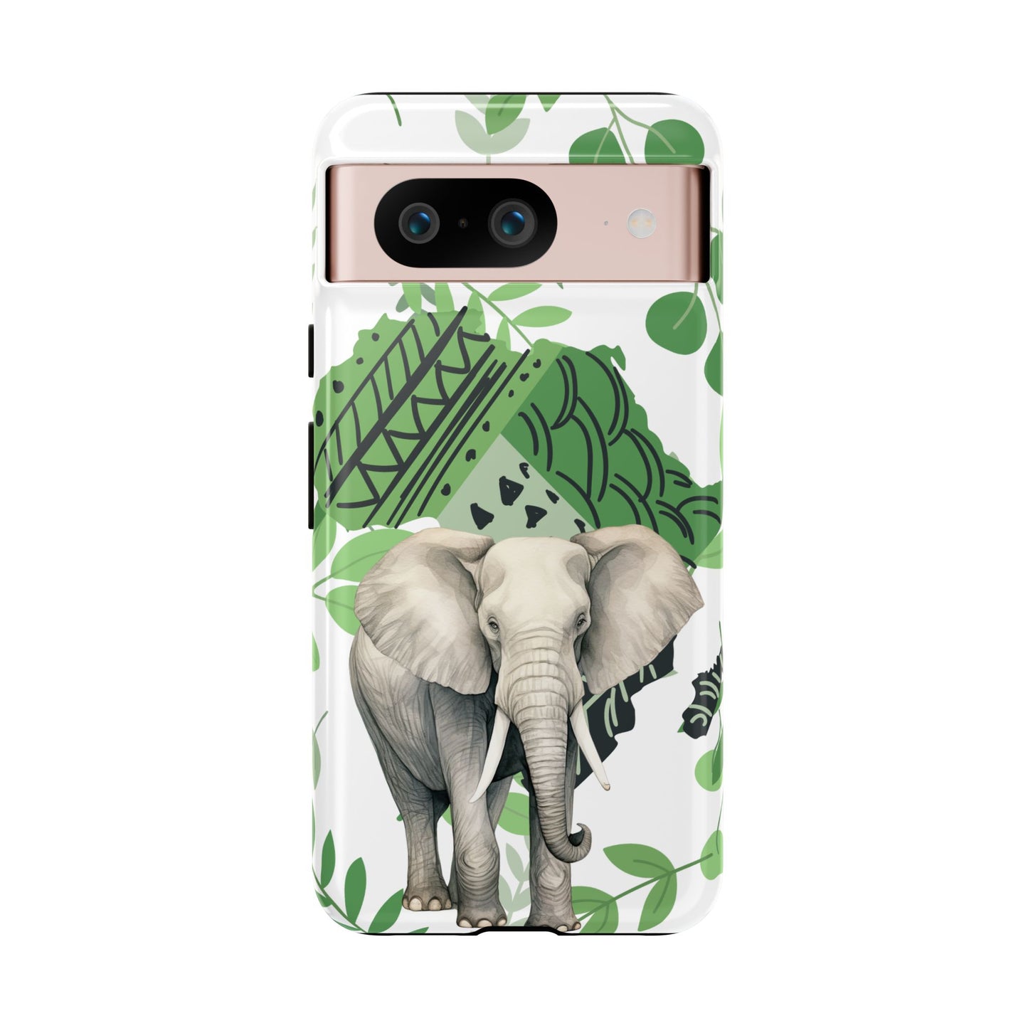 Tropical Elephant Mobile Cover – Nature-Inspired Boho Art