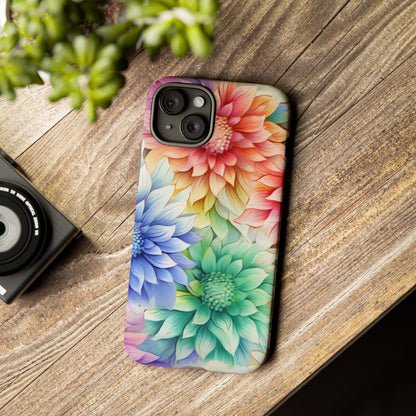 Rainbow Bloom Mandala Floral Mobile Case