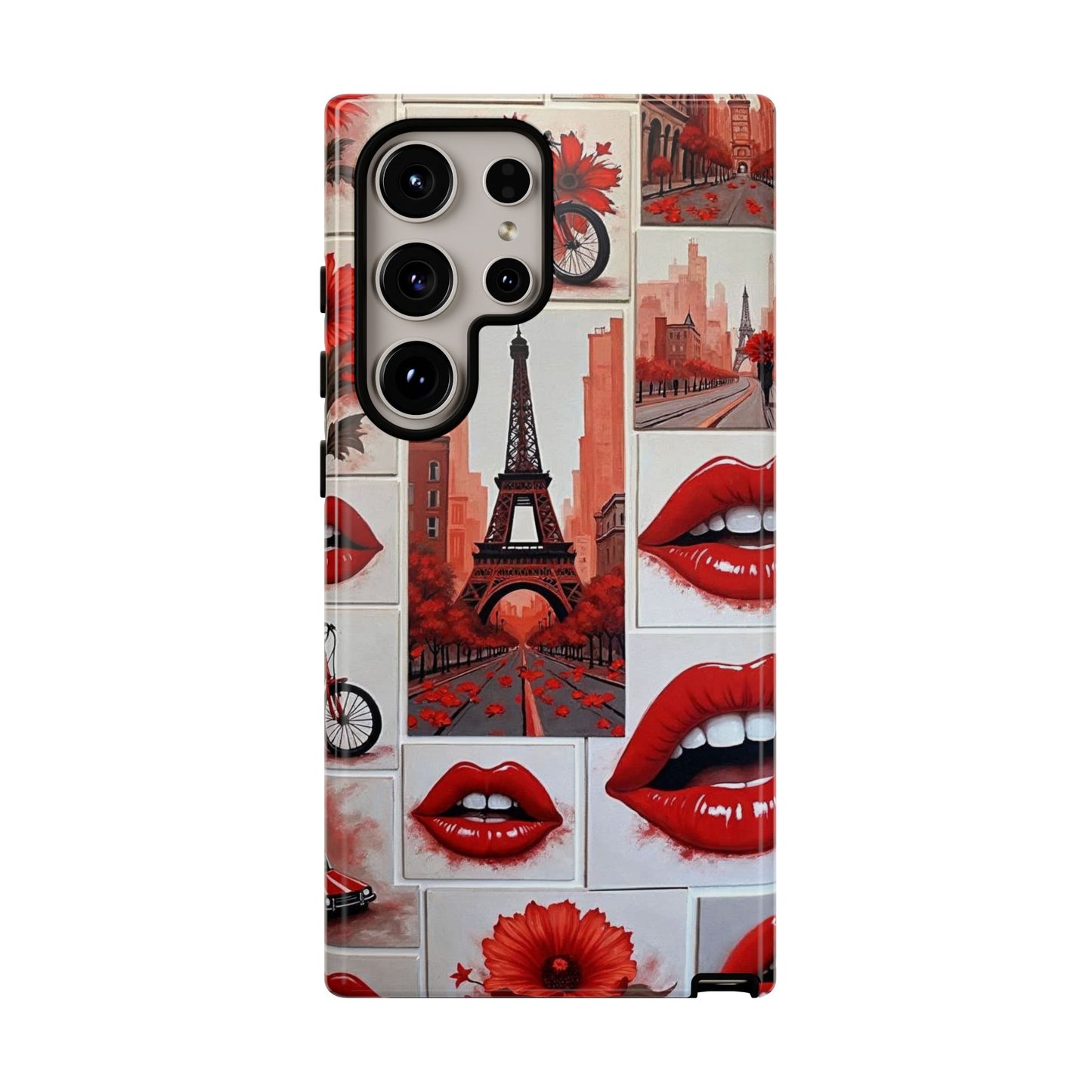 Red Lips & Eiffel Tower Phone Case