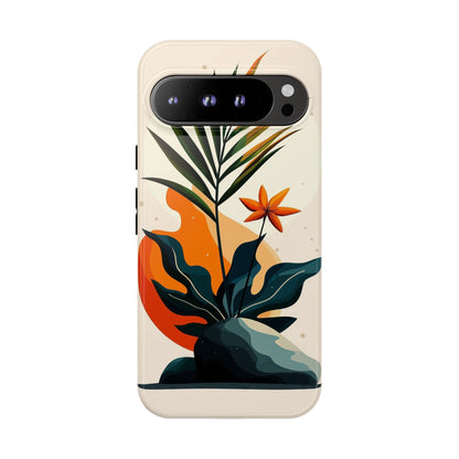Tropical Bloom – Minimalist Nature Phone Case for iPhone, Samsung & Pixel