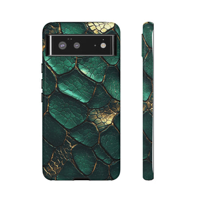 Emerald Serpent Snakeskin Phone Case for iPhone, Samsung & Google Pixel