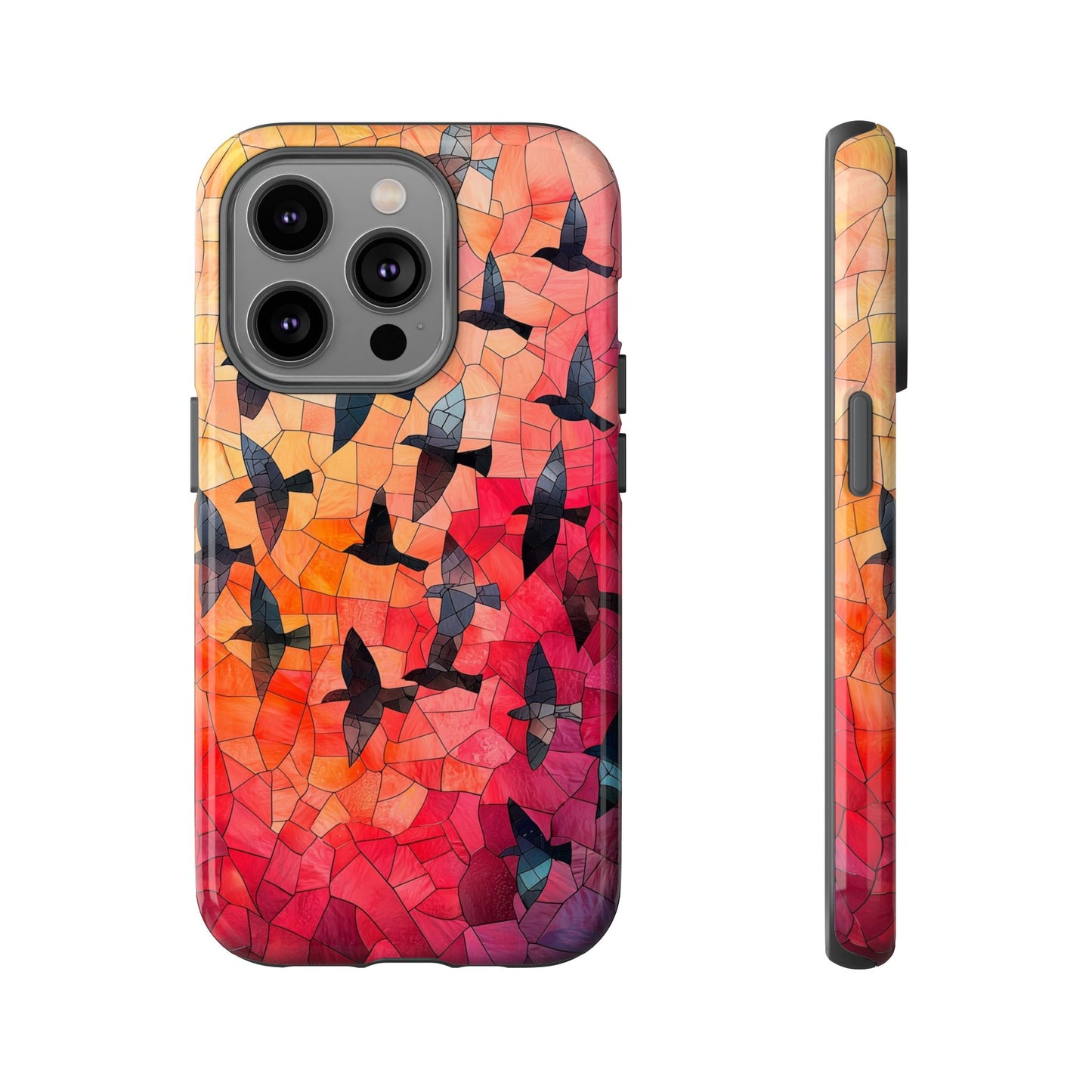 Chorus of Flight – Mosaic Birds Phone Case for iPhone, Samsung & Pixel