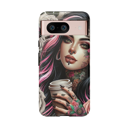 Gothic Rose Coffee Queen Mobile Case