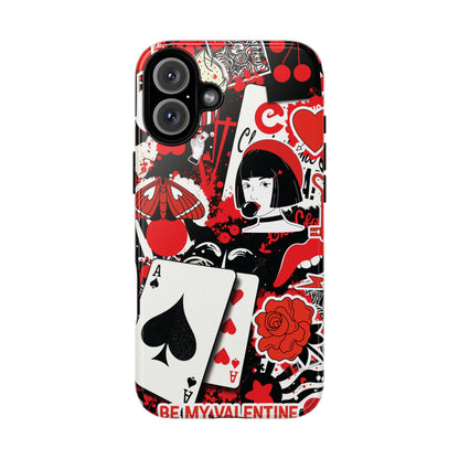 Bold Red & Black Ace Card Phone Case