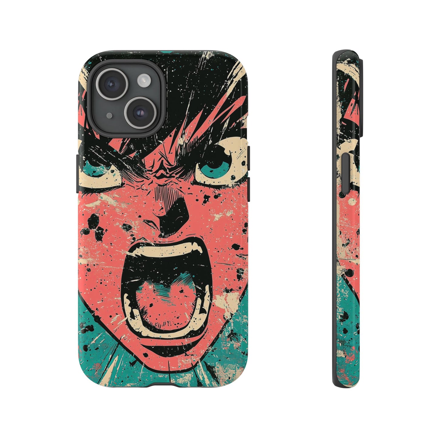 Rage Unleashed | Retro Scream Manga Phone Case for iPhone, Samsung & Pixel