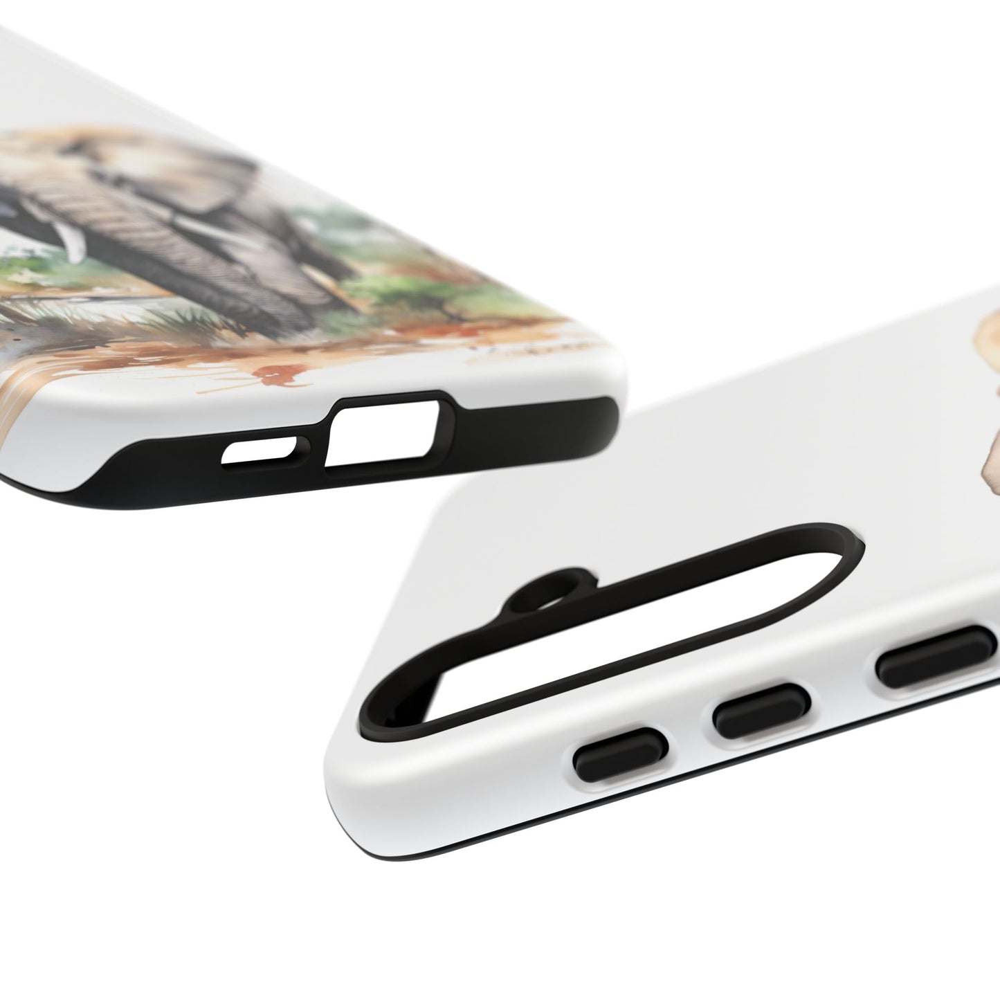 Safari Watercolor Elephant Mobile Cover – Artistic Wildlife Design