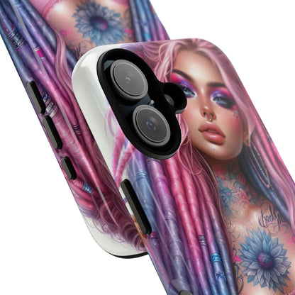 Boho Dream – Vibrant Dreadlocks & Floral Ink Mobile Cover