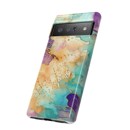 Golden Aura Abstract Watercolor Mobile Case