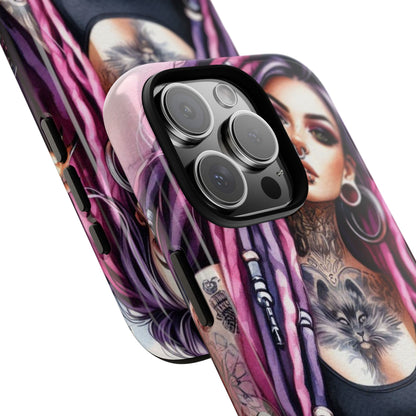 Tattooed Rebel – Gothic Cat Spirit Mobile Cover