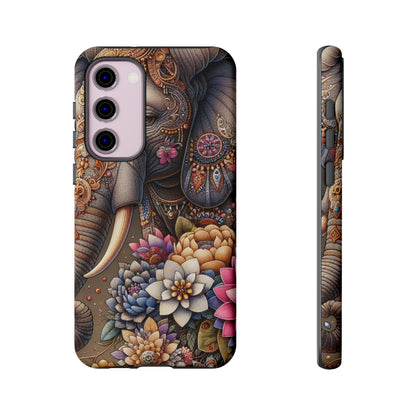 Royal Ornate Elephant Mobile Cover – Luxurious Bohemian Art
