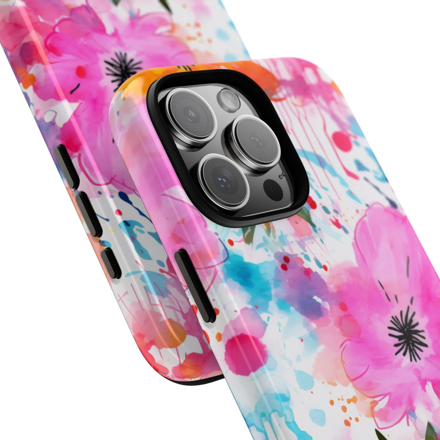 Vibrant Watercolor Floral Phone Case – Artistic & Colorful Design