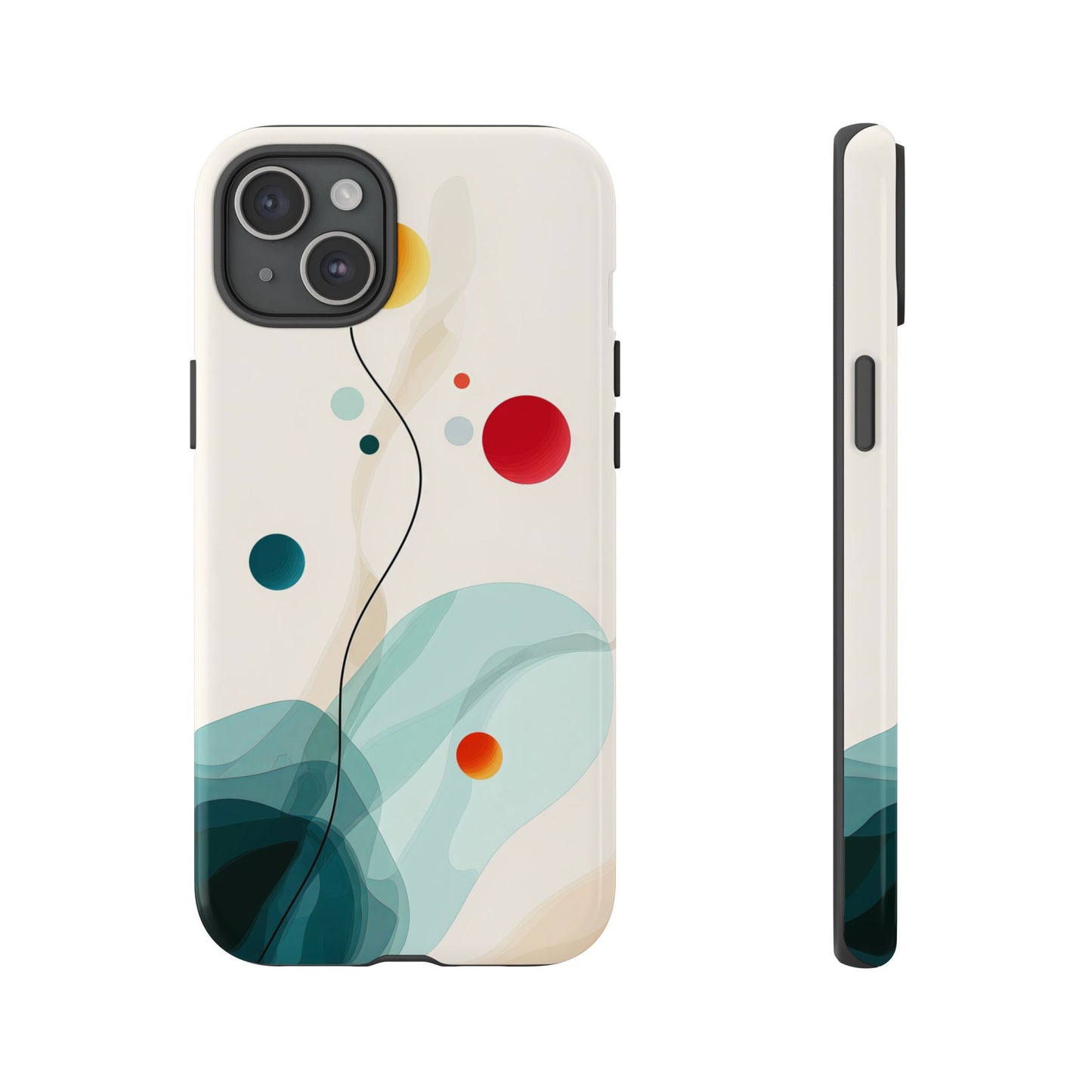 Cosmic Citrus Flow – Abstract Art Phone Case  for iPhone, Samsung & Pixel