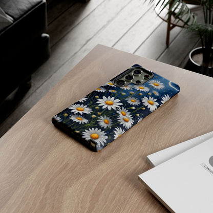 Witchy Daisy Flowers Phone Case Vintage Botanical Cover