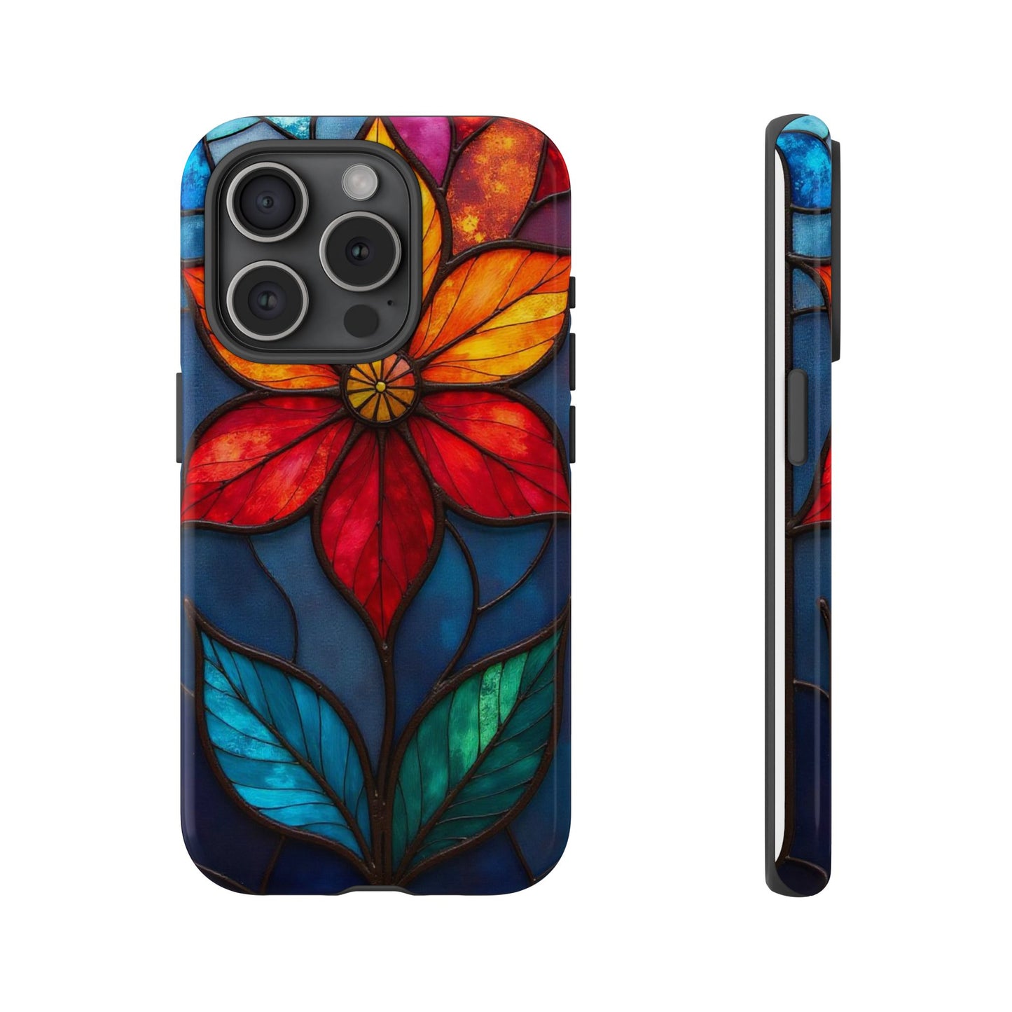Radiant Blossom: Red and Orange Floral Elegance