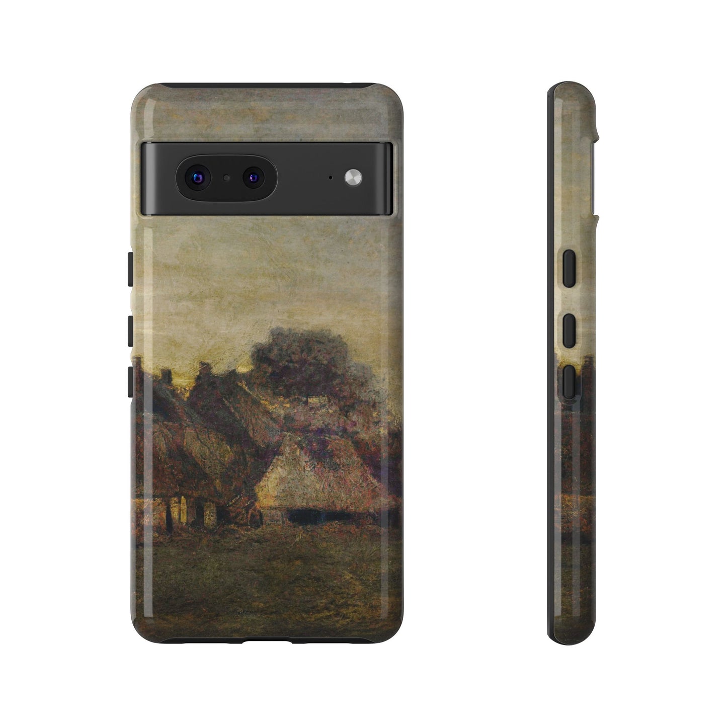 Van Gogh Village Painting Phone Case - iPhone, Samsung, Pixel - Artistic Starry Night Cover, Gift for Art Lovers