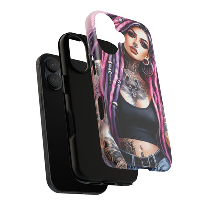 Tattooed Rebel – Gothic Cat Spirit Mobile Cover
