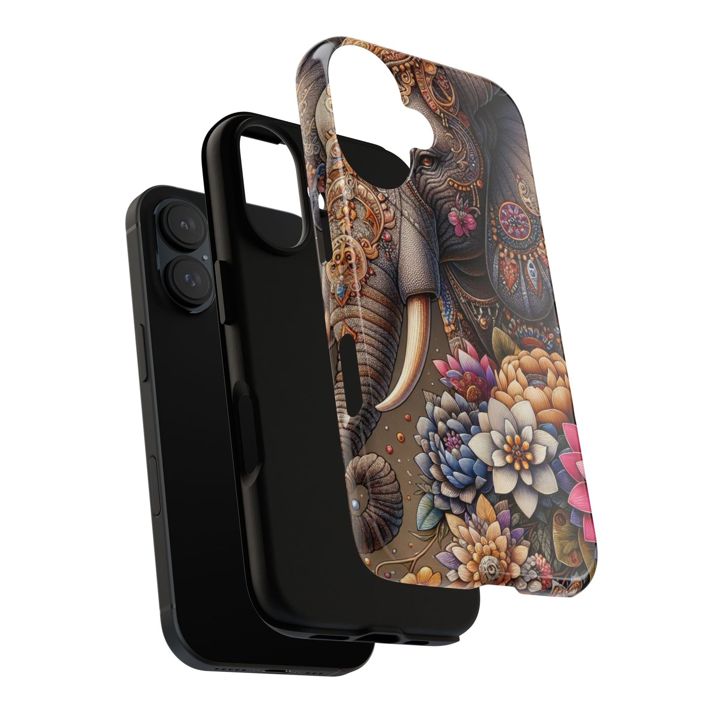 Royal Ornate Elephant Mobile Cover – Luxurious Bohemian Art