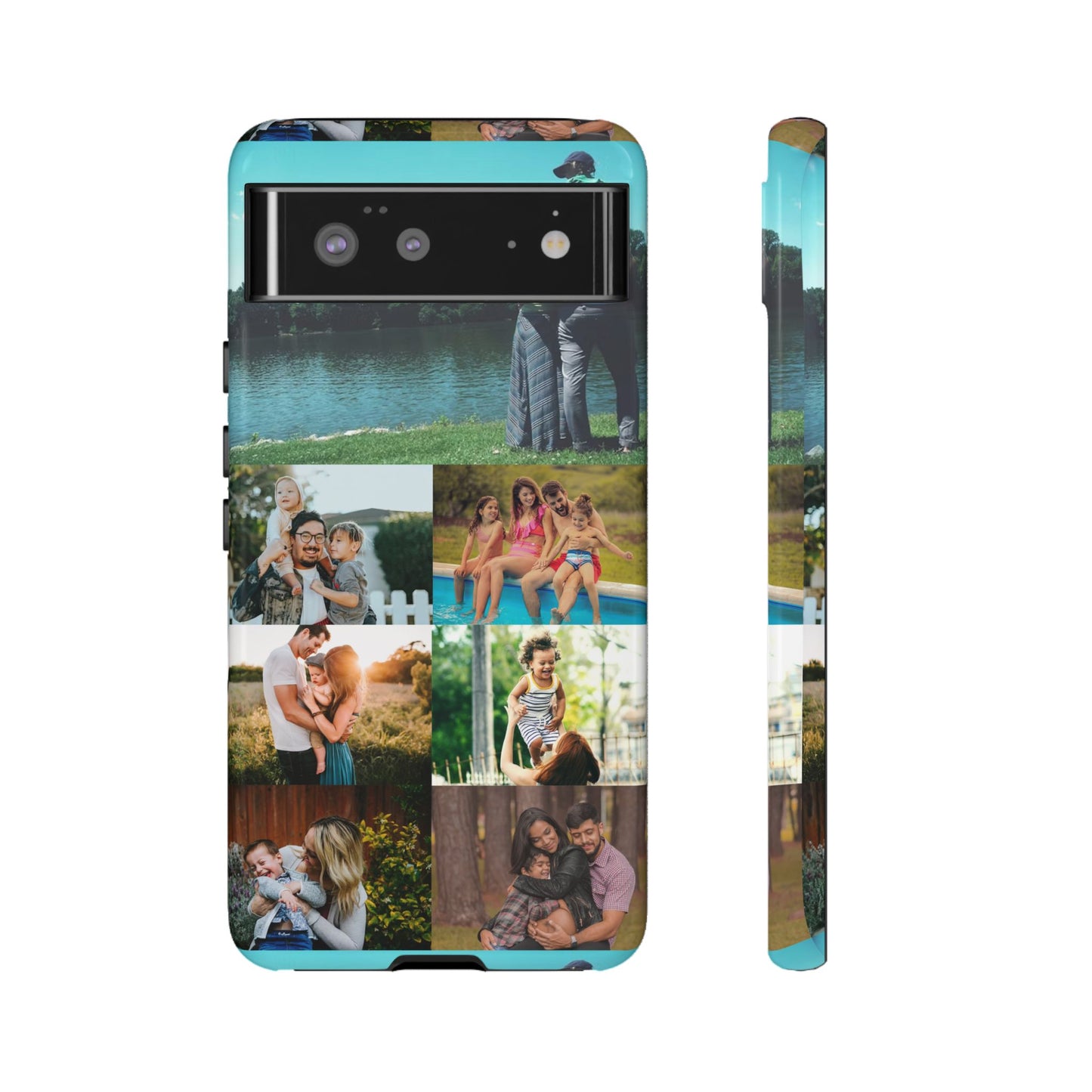 Personalised Custom Photo Collage Phone Case – Add Your Images/Loving Memory – Unique Gift for iPhone, Samsung  & Google Pixel – Protective & Stylish Cover, Couples Gift