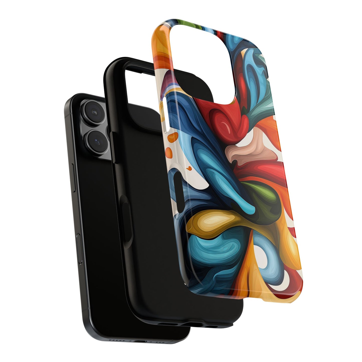 Chromatic Swirl – Abstract Expression Phone Case for iPhone, Samsung & Pixel