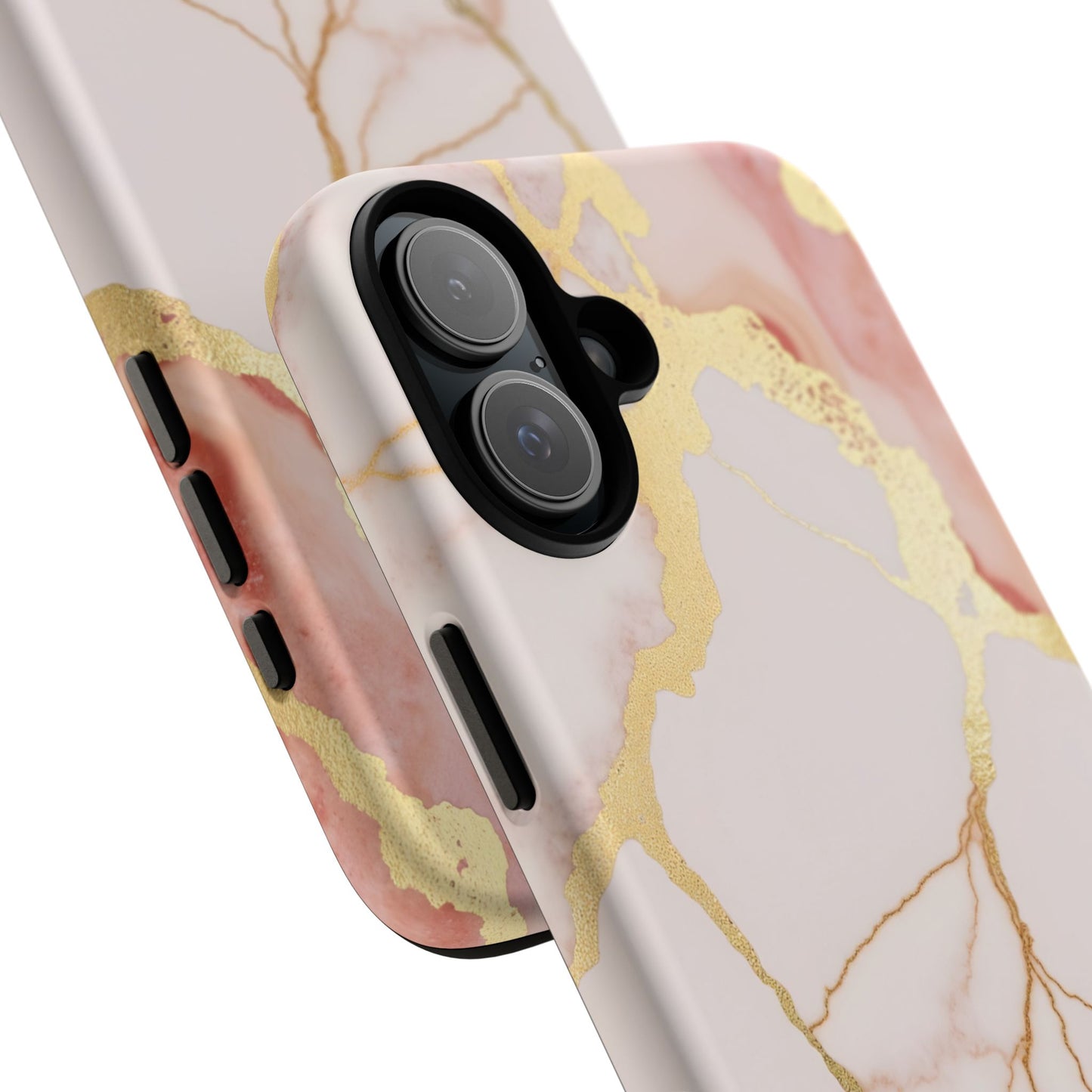 Beautiful Pink Minimal Marble Case Design