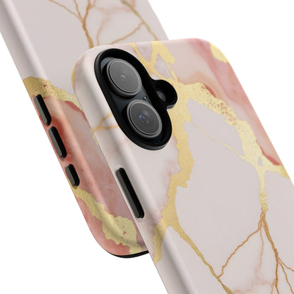 Beautiful Pink Minimal Marble Case Design