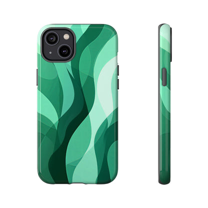 Verdant Flow – Abstract Nature-Inspired Phone Case for iPhone, Samsung & Pixel
