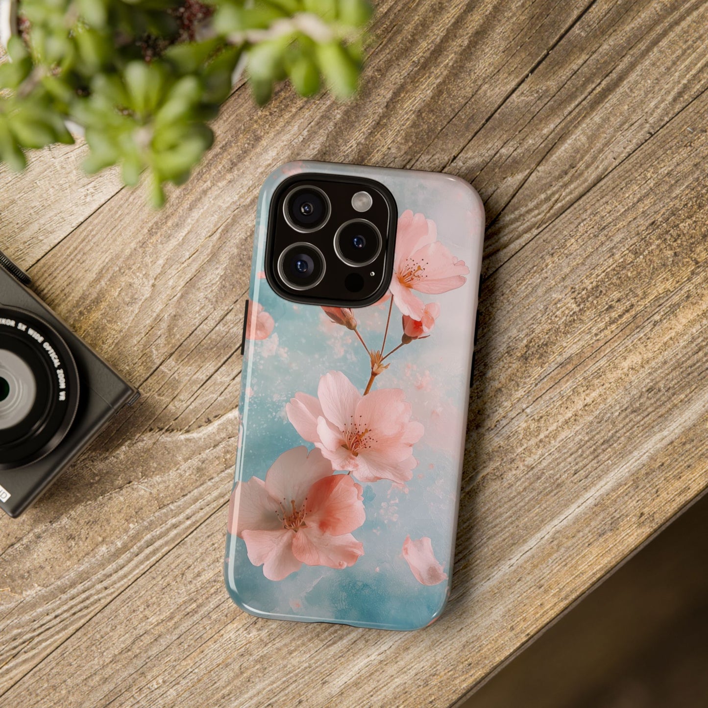 Sakura Sky Watercolor Phone Case for iPhone, google Pixel & Samsung