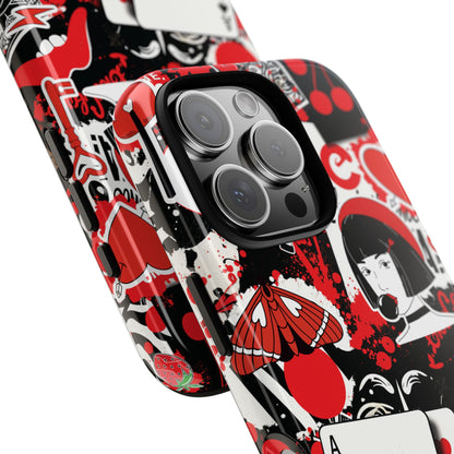Bold Red & Black Ace Card Phone Case