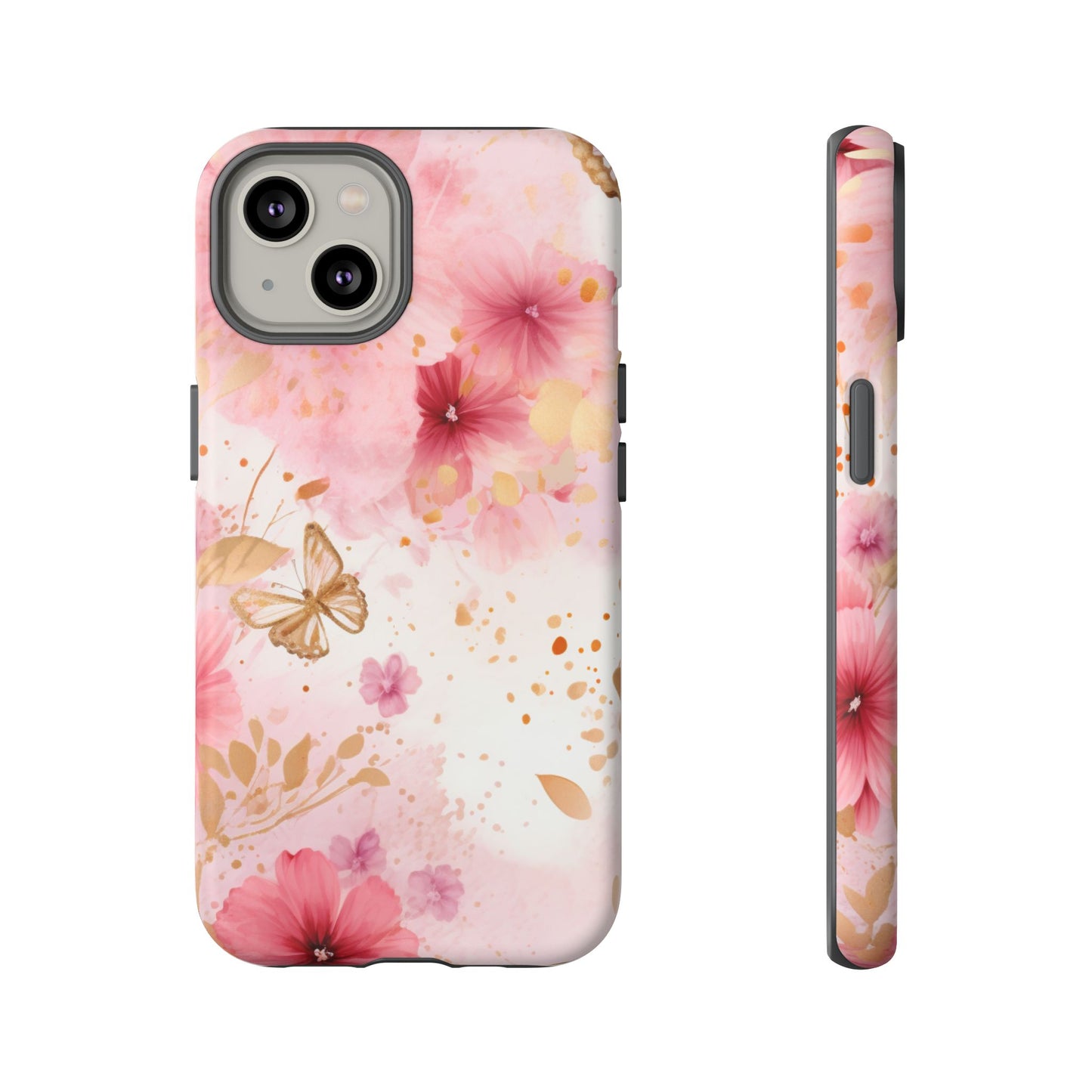 Blush Elegance Floral Mobile Case