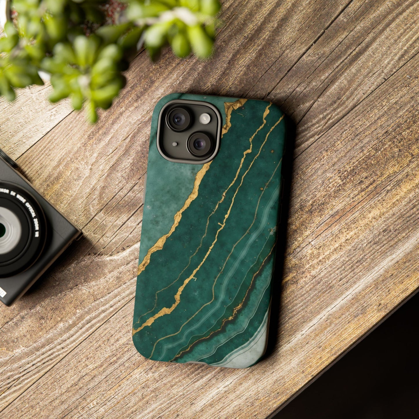 Jade Green Marble Case Design