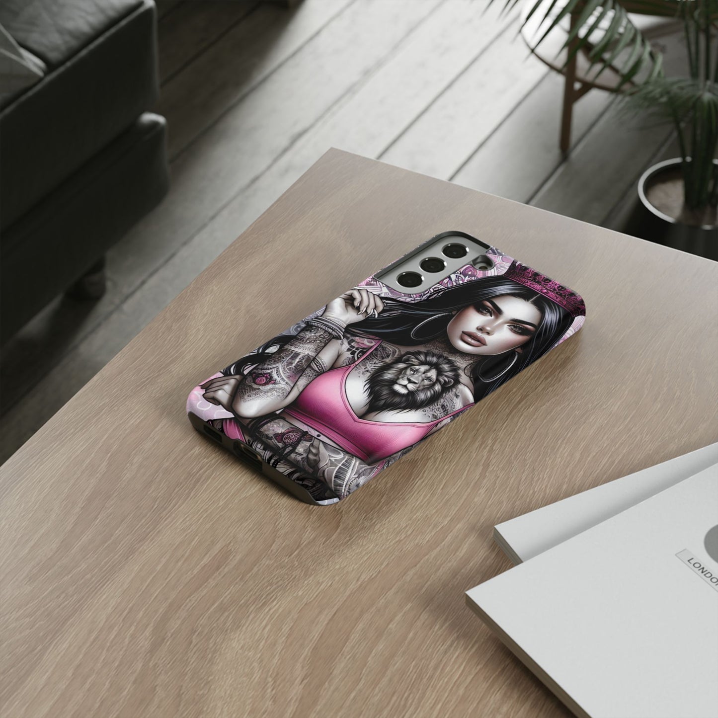 Queen of the Jungle – Regal Tattooed Goddess Mobile Cover