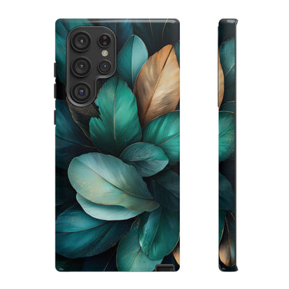Iridescent Peacock Feather Luxe Phone Case for iPhone, Samsung & Google Pixel